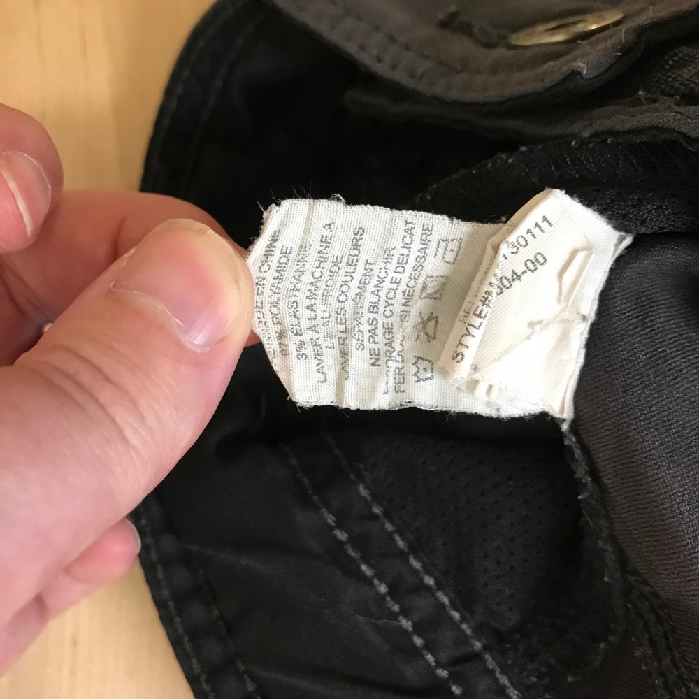 Prana Zion Mens Black Hiking Cargo Pants Built-in Belt Snap Hems Lrgx30L - Picture 9 of 10